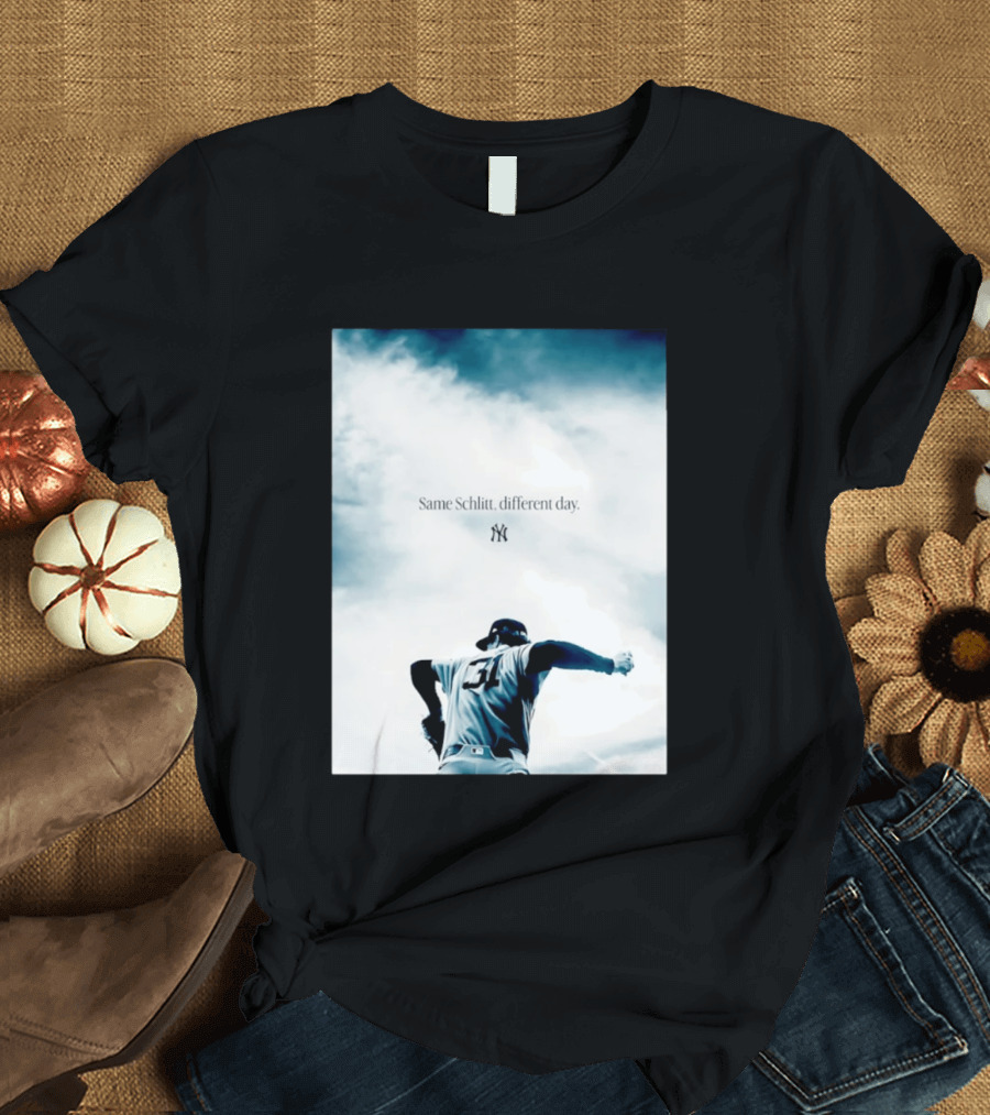 Same Schlitt Different Day Yankees Pitcher 31 T-Shirt