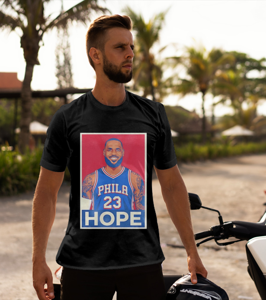 LeBron James 23 Phila Hope Basketball Jersey T-Shirt