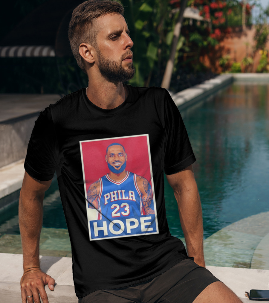 LeBron James 23 Phila Hope Basketball Jersey T-Shirt