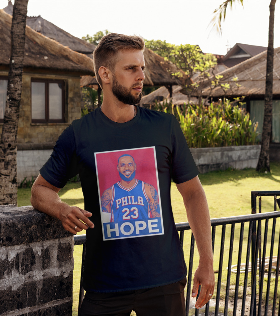 LeBron James 23 Phila Hope Basketball Jersey T-Shirt