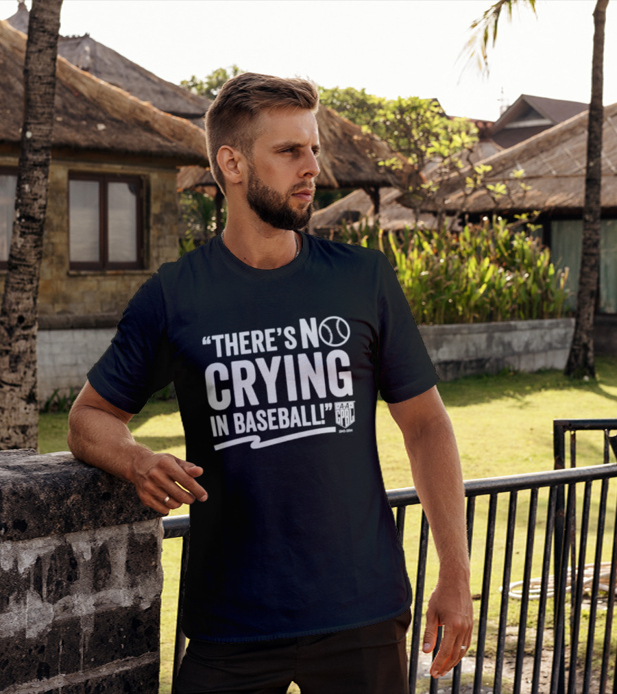 There's No Crying In Baseball AAGPBL 1943 1954 Women's League History T-Shirt