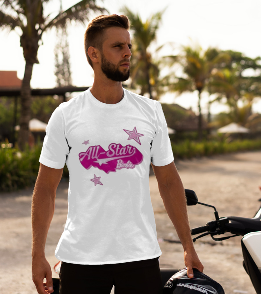Angel Reese All Star Barbie Pink Star T-Shirt