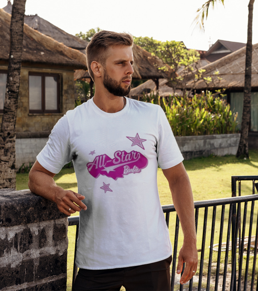 Angel Reese All Star Barbie Pink Star T-Shirt