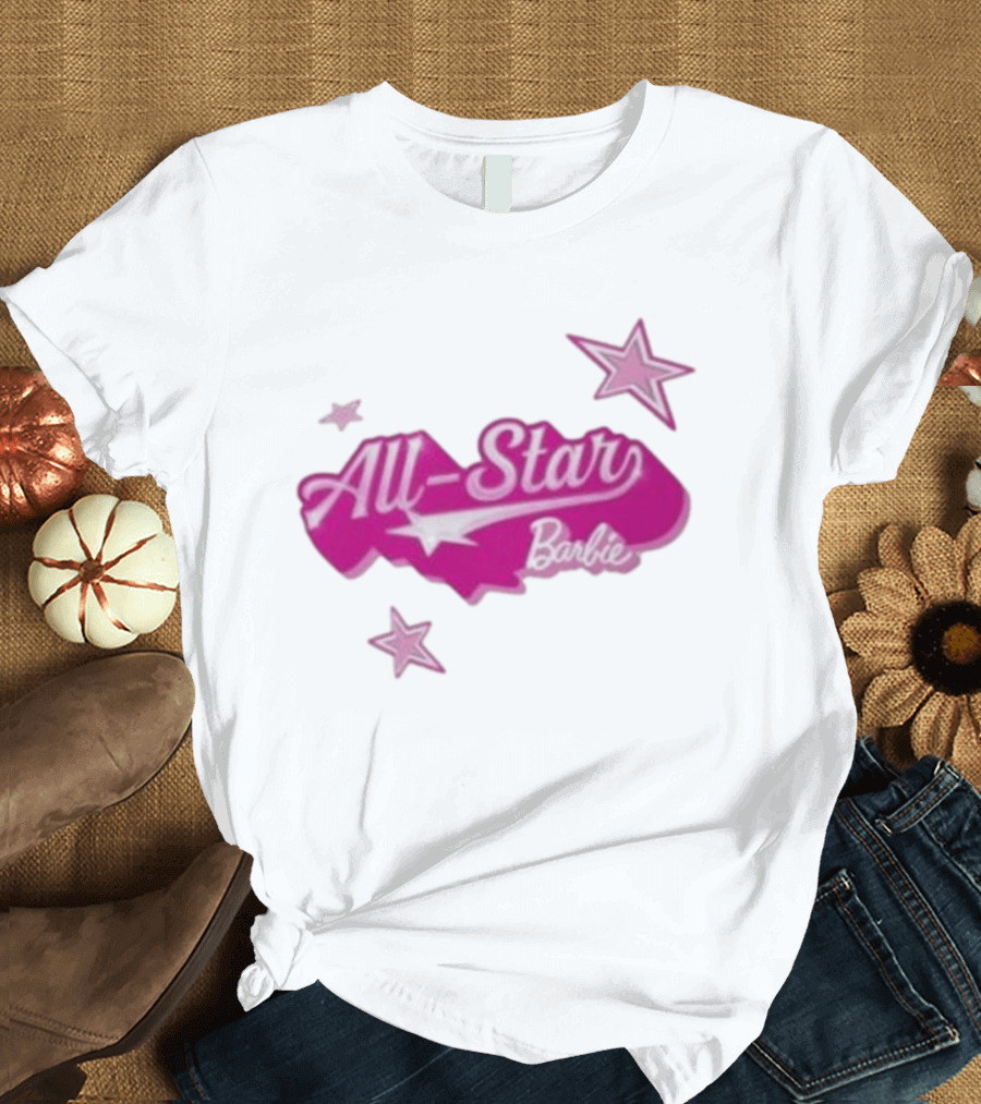 Angel Reese All Star Barbie Pink Star T-Shirt