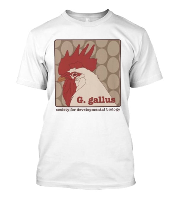G Gallus Society For Developmental Biology Chicken Rooster Oval T-Shirt
