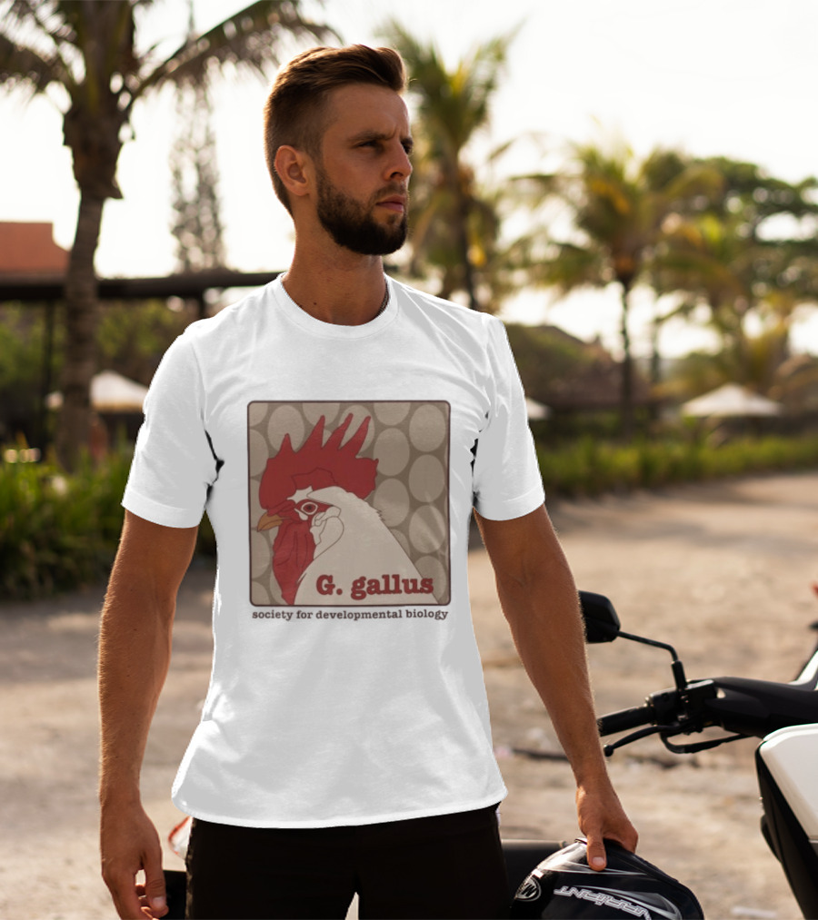 G Gallus Society For Developmental Biology Chicken Rooster Oval T-Shirt