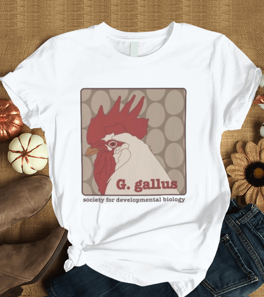 G Gallus Society For Developmental Biology Chicken Rooster Oval T-Shirt