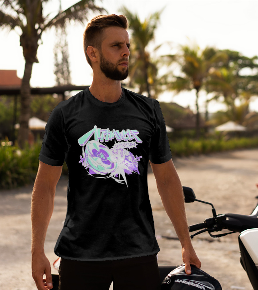 Alpha Wolf Left Rip USA Beyblade Anime Burst T-Shirt