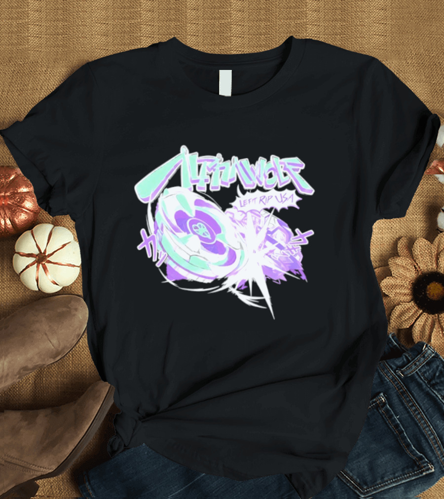 Alpha Wolf Left Rip USA Beyblade Anime Burst T-Shirt
