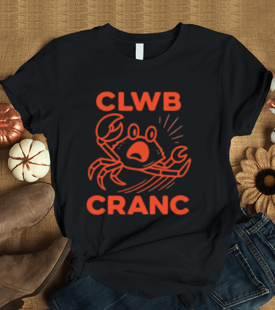 Welsh Edition Crab Club Clwb Cranc Crop T-Shirt