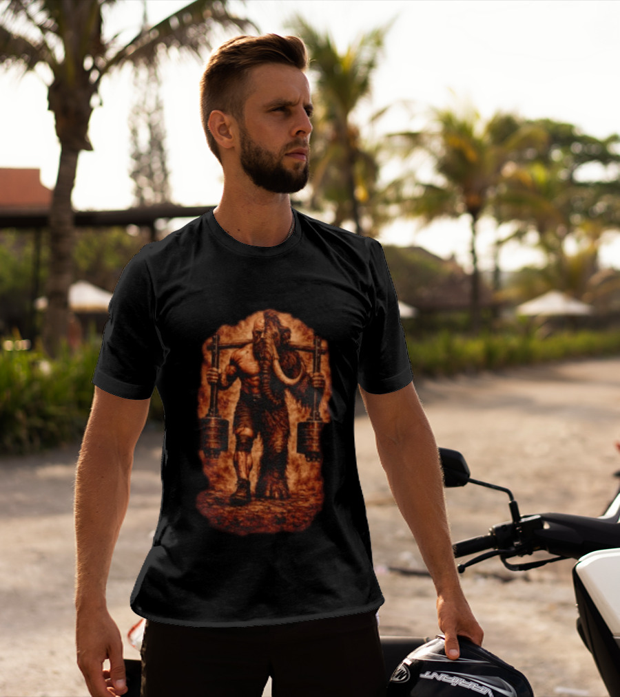 Donovan Cecil Mammoth Powerlifting Strongman T-Shirt