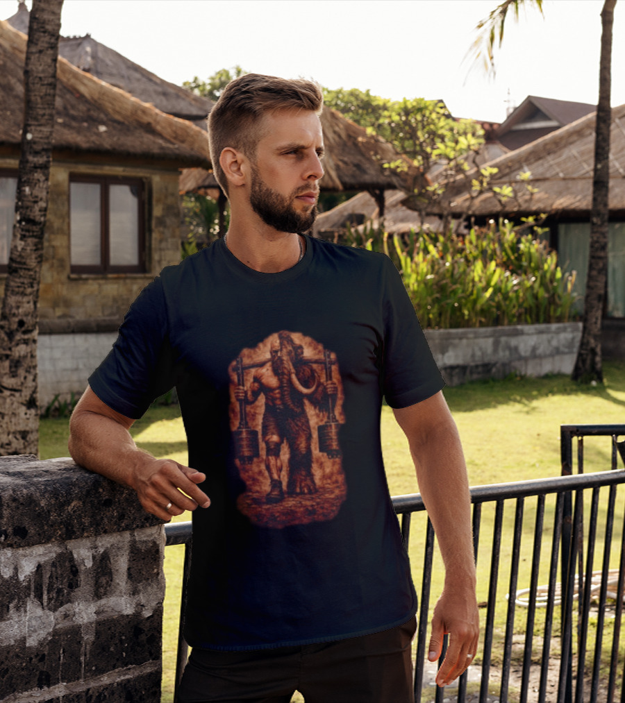 Donovan Cecil Mammoth Powerlifting Strongman T-Shirt