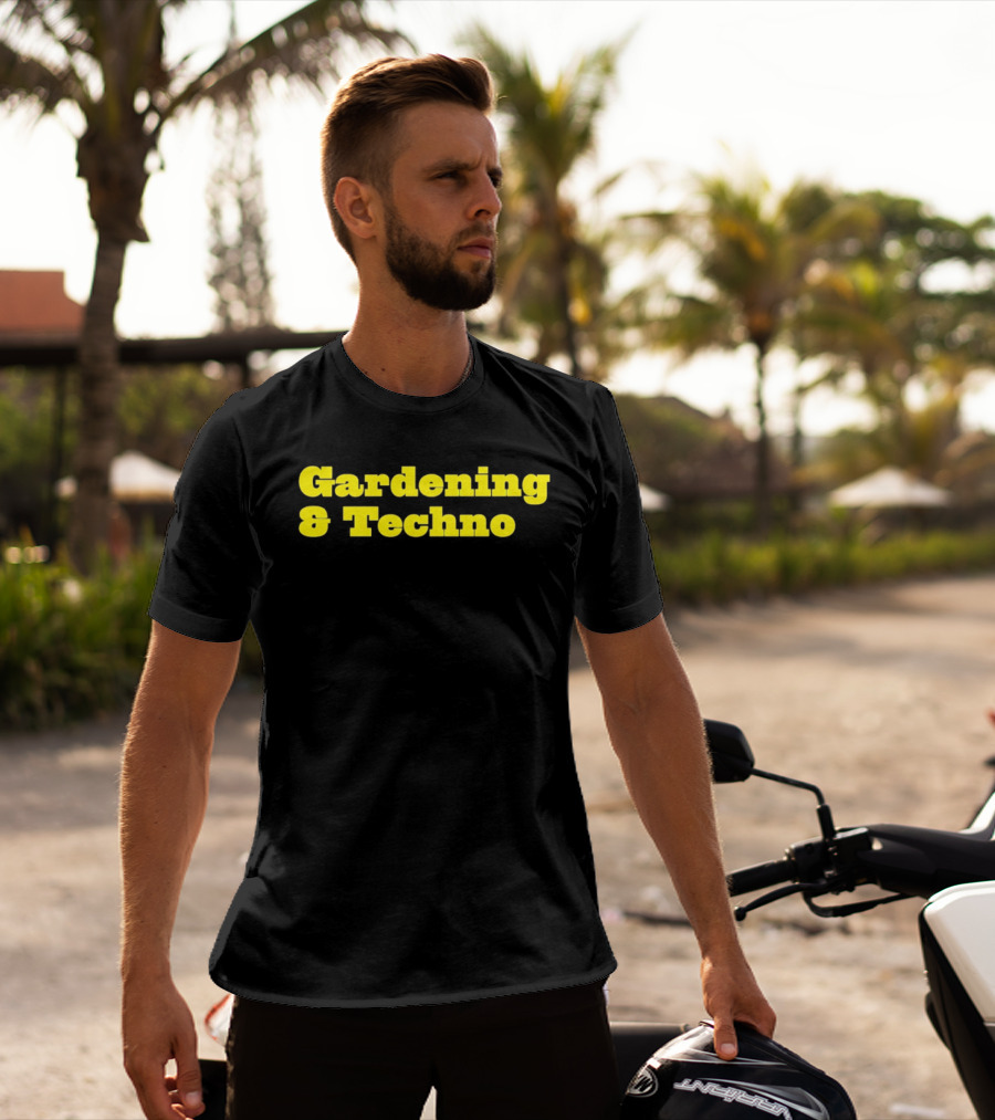 Gardening And Techno Bold Yellow T-Shirt