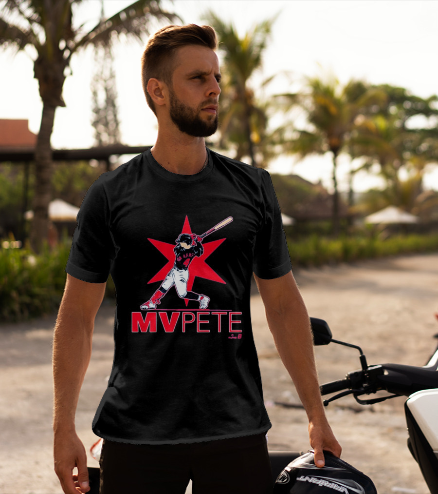MVPete Baseball Player 4 AFMS Red Star T-Shirt