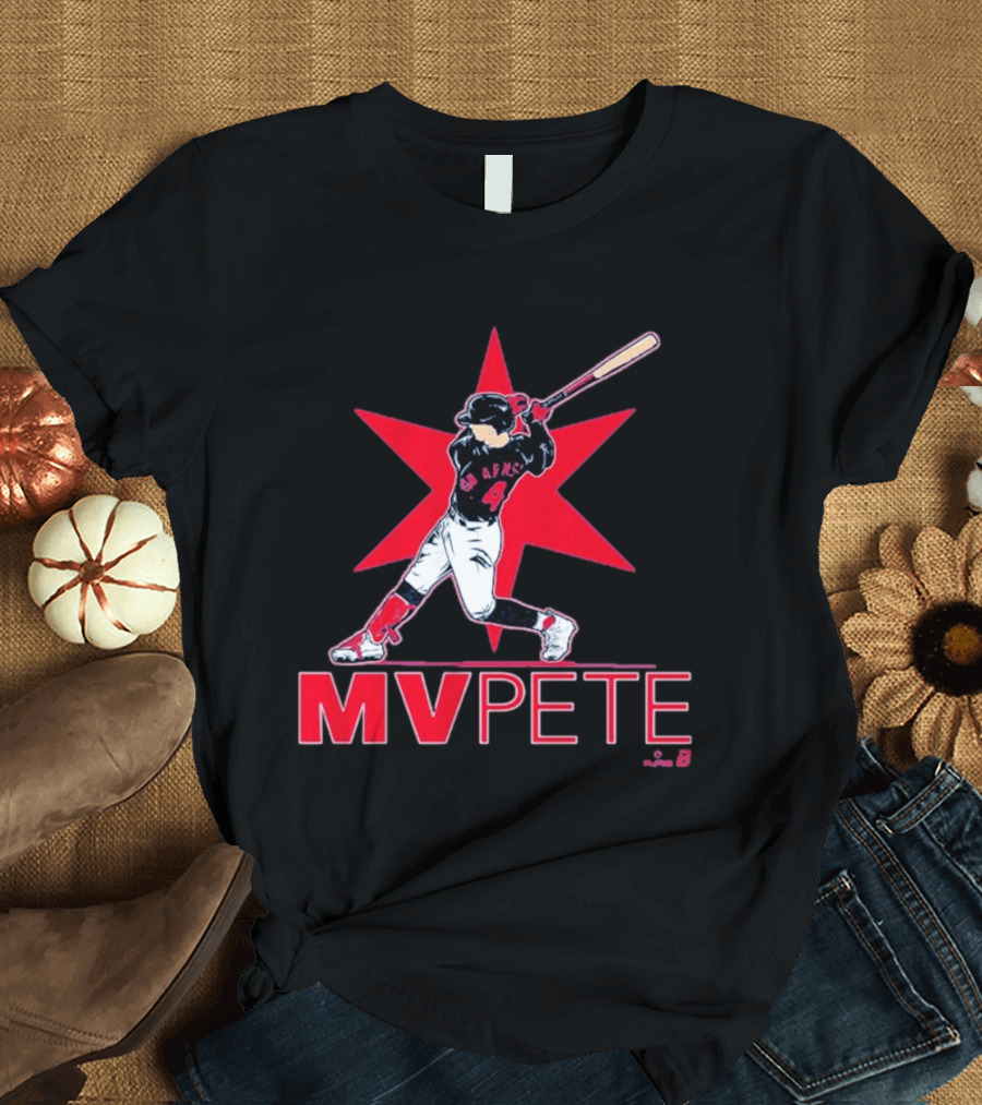 MVPete Baseball Player 4 AFMS Red Star T-Shirt