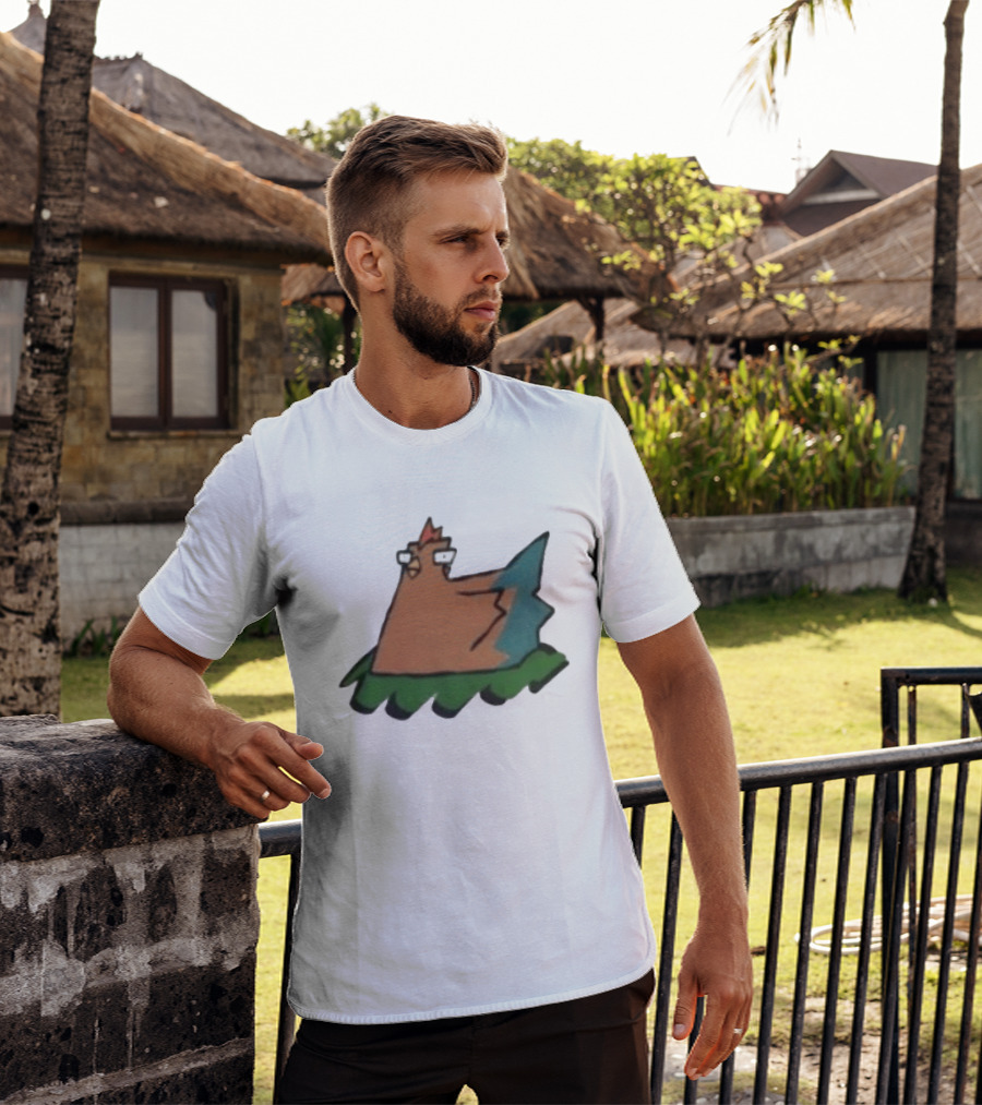 Cartoon Chicken In Nest Bird T-Shirt