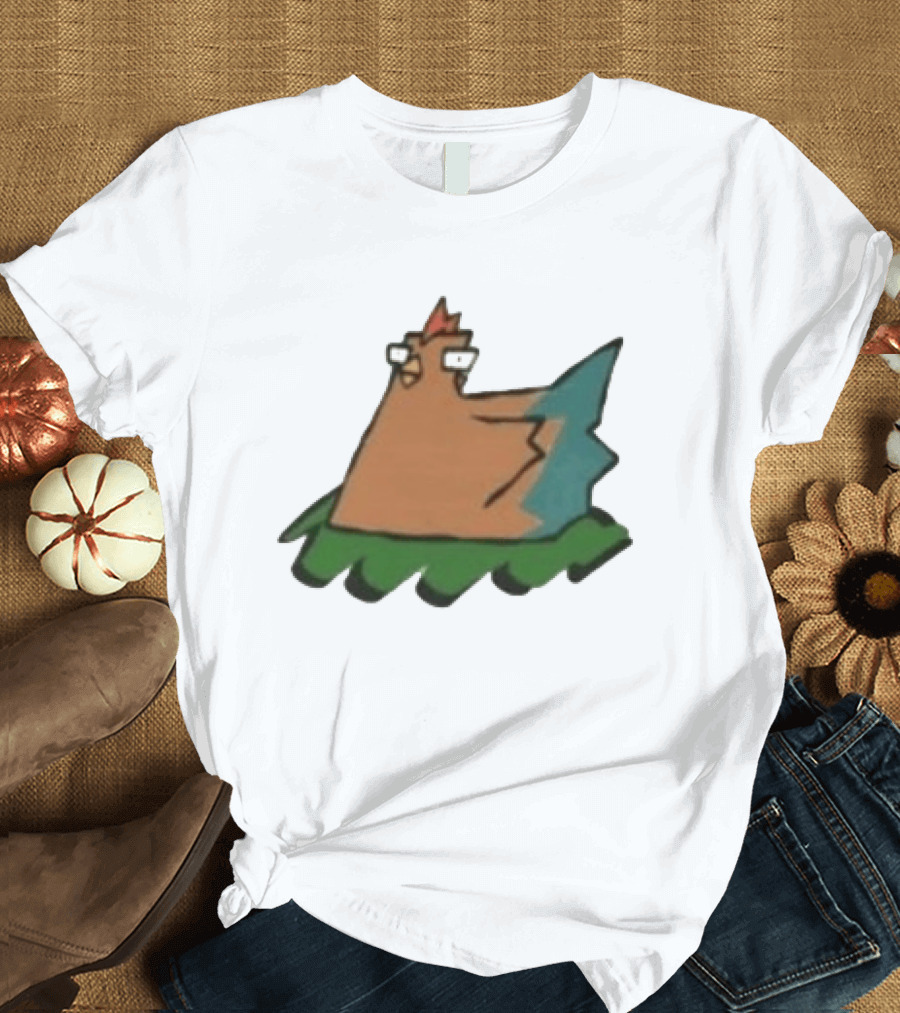 Cartoon Chicken In Nest Bird T-Shirt