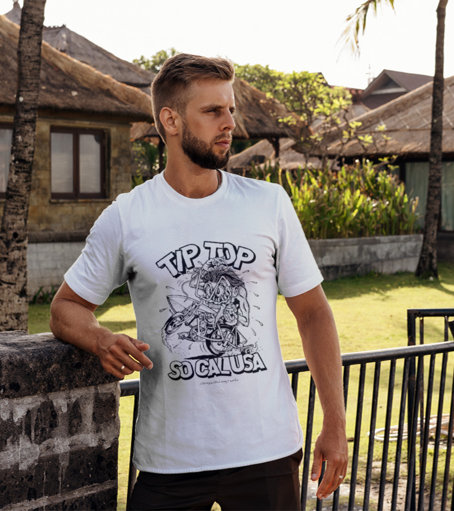 Tip Top So Cal USA Surfing And Skating California T-Shirt