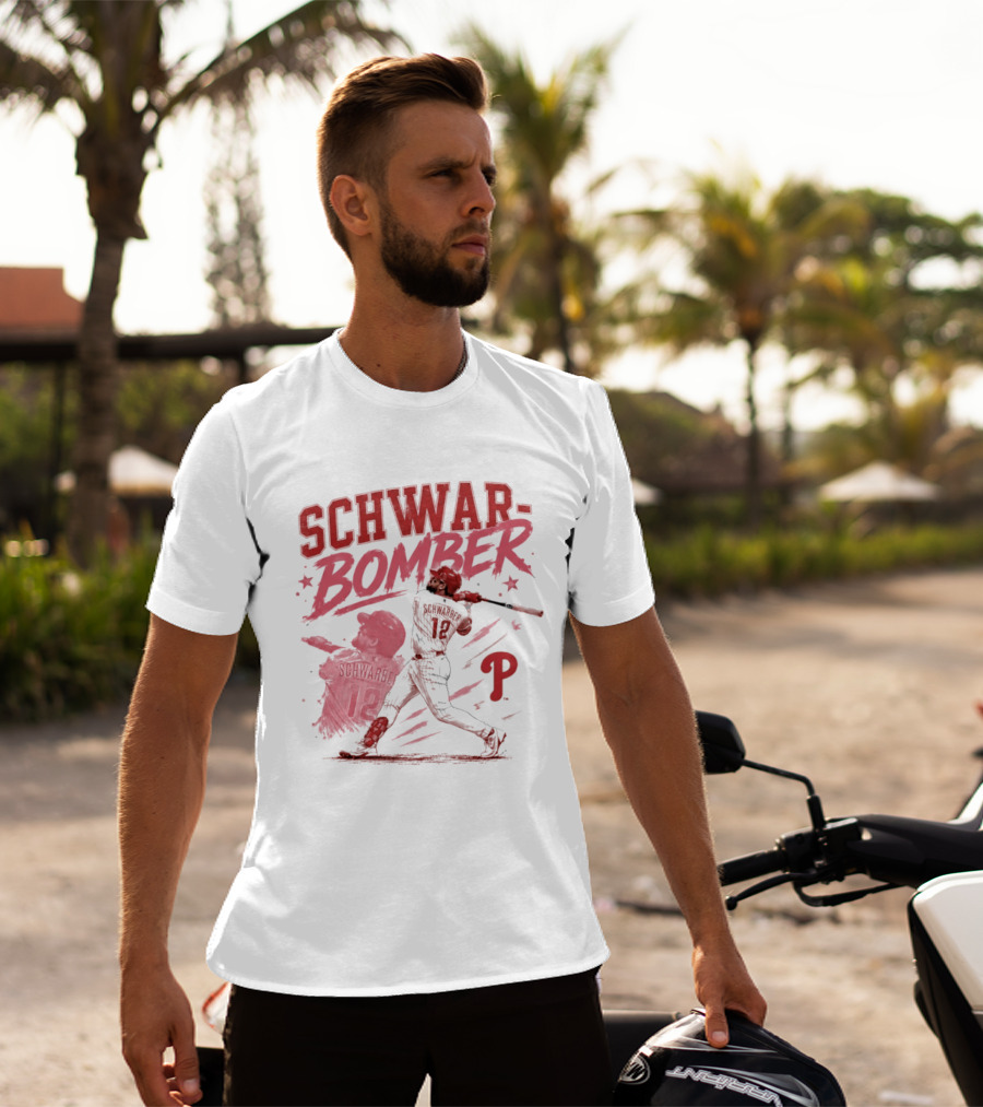 Schwar Bomber Kyle Schwarber Philadelphia Phillies Baseball T-Shirt
