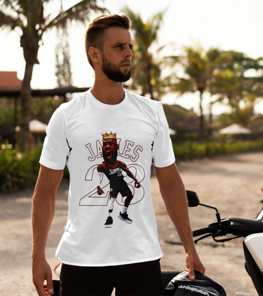 LeBron James Philadelphia Sixers 23 King Basketball Legend T-Shirt