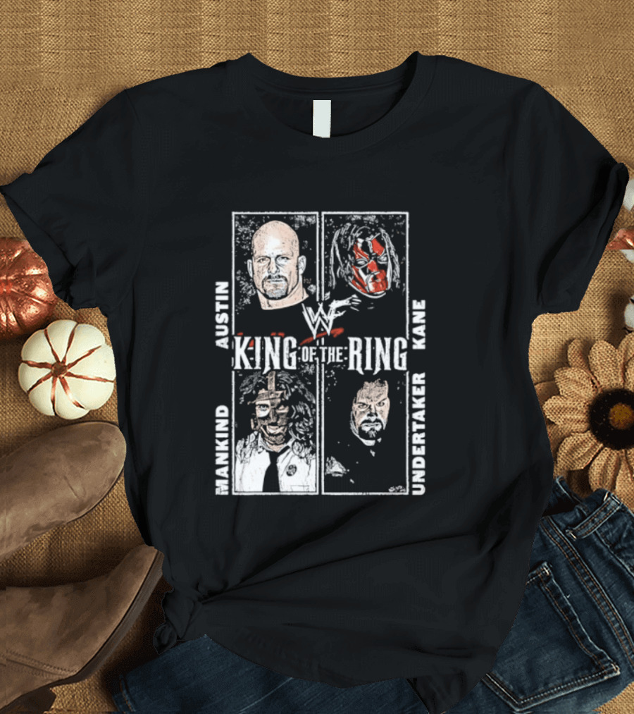 WWF King Of The Ring Austin Kane Mankind Undertaker T-Shirt