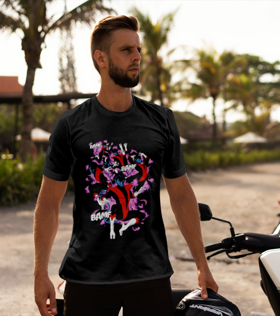 Bamf Nightcrawler Comic Smoke Effect X Men T-Shirt