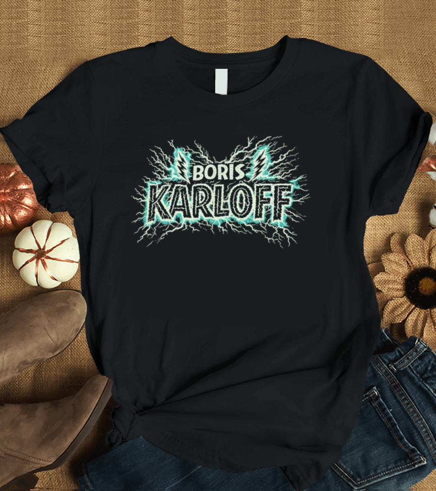 Boris Karloff Lightning Bolt Electric T-Shirt
