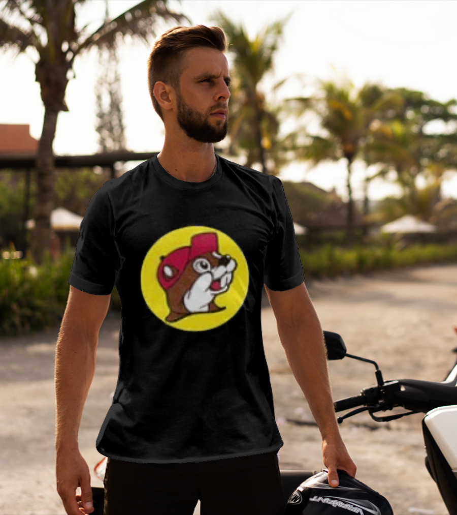 Buc Ee's Fresh Brisket On The Board Two Sided Beavers Texas BBQ T-Shirt