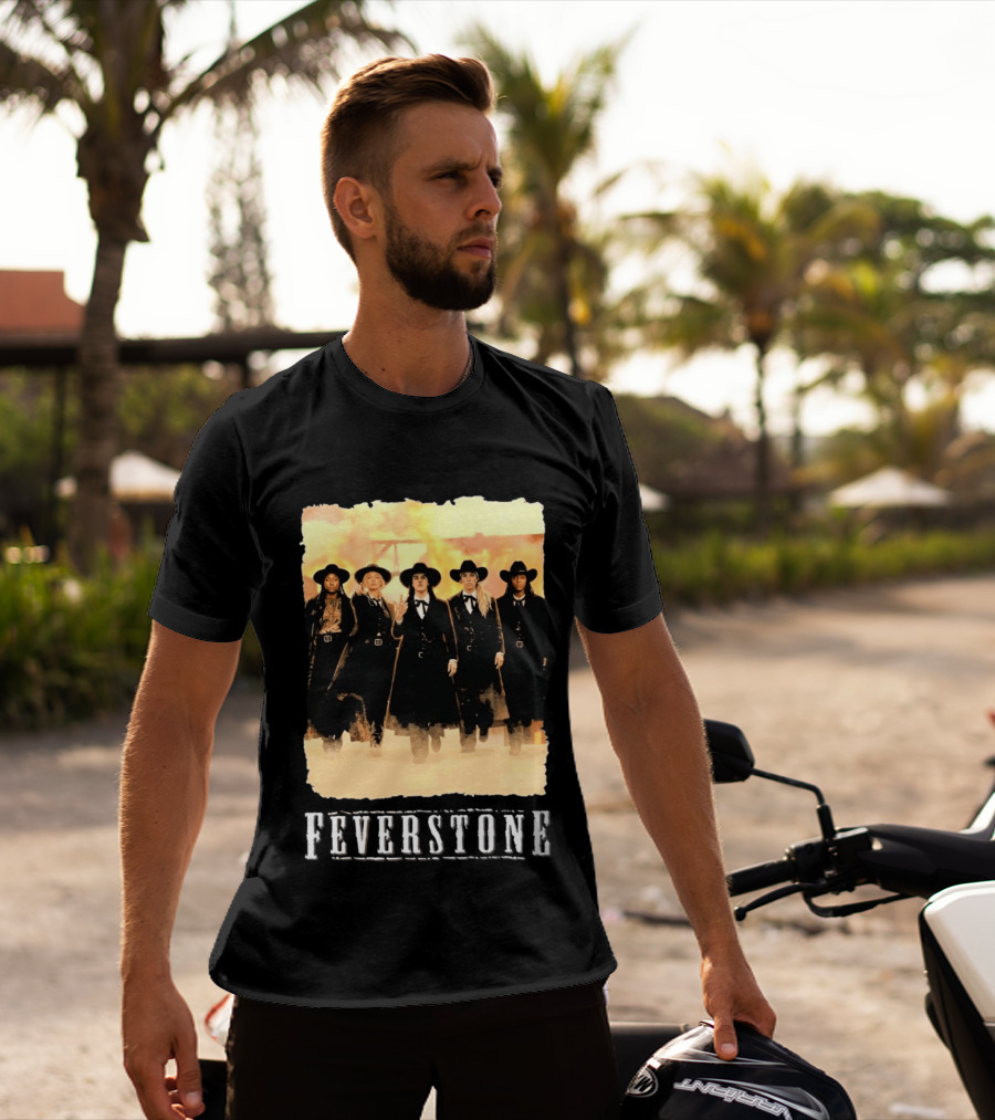 Feverstone Western Style Group In Cowboy Hats T-Shirt