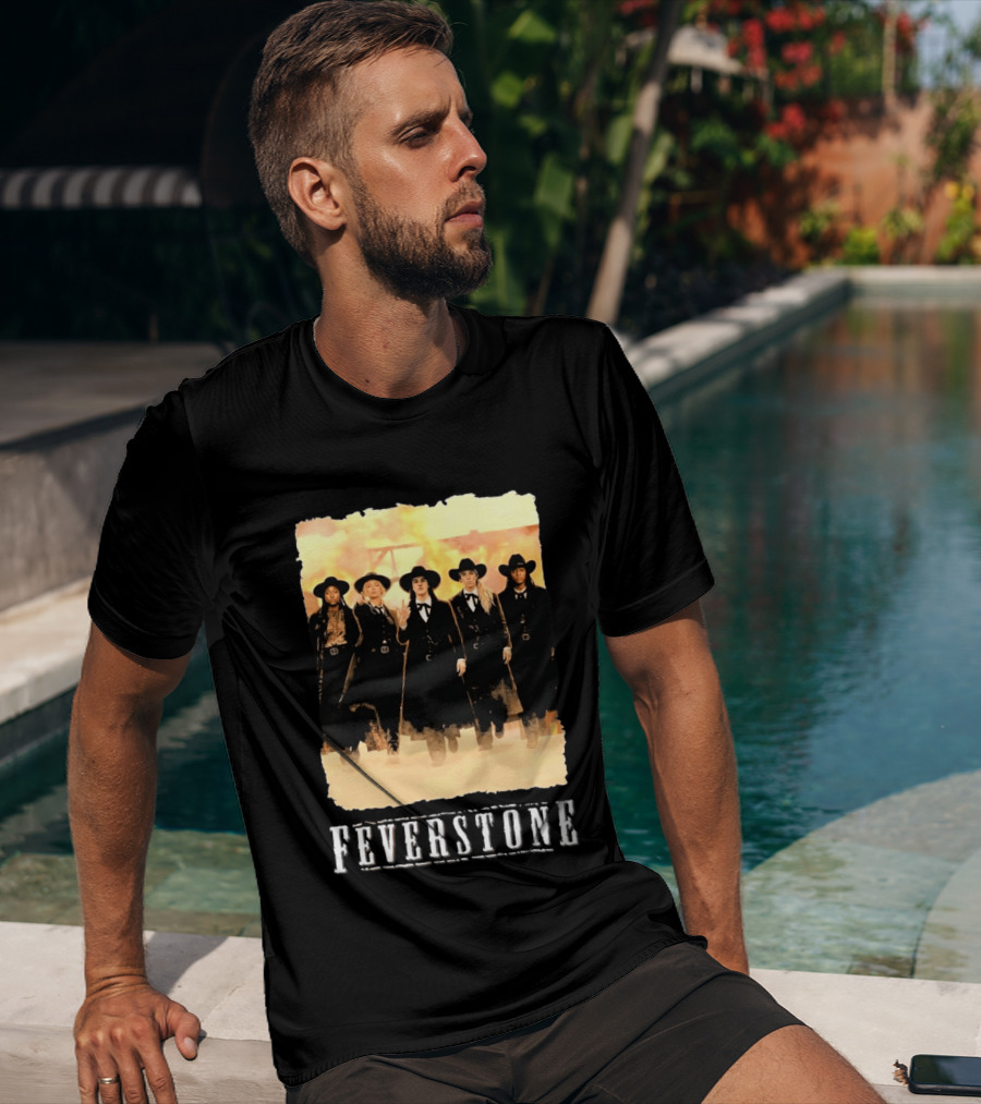 Feverstone Western Style Group In Cowboy Hats T-Shirt