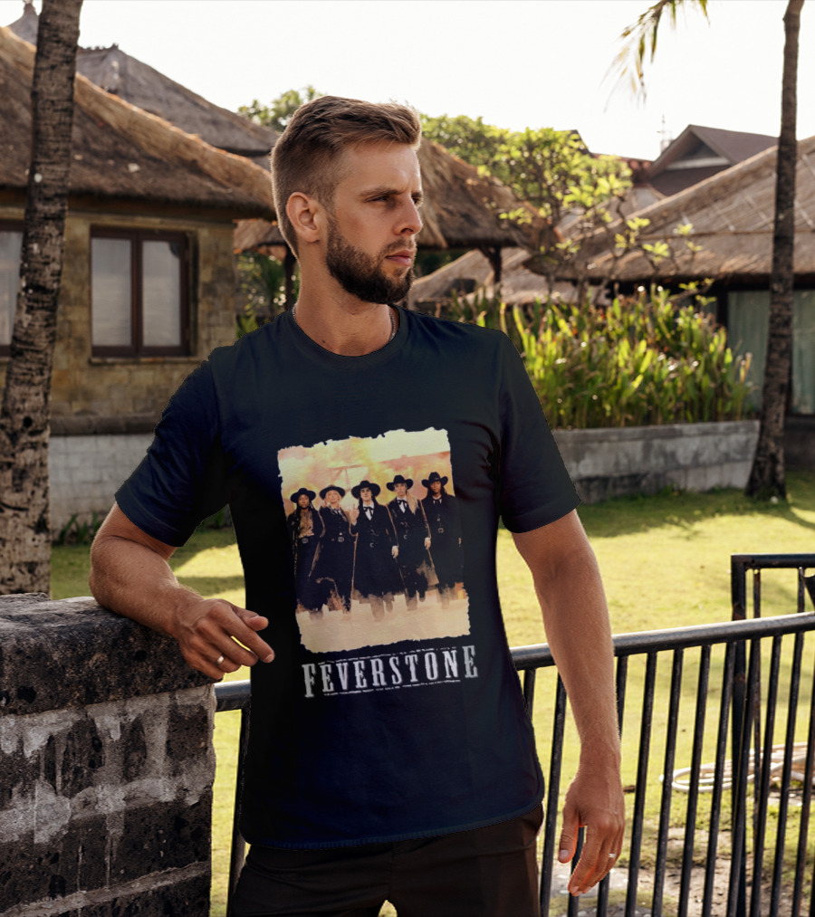 Feverstone Western Style Group In Cowboy Hats T-Shirt