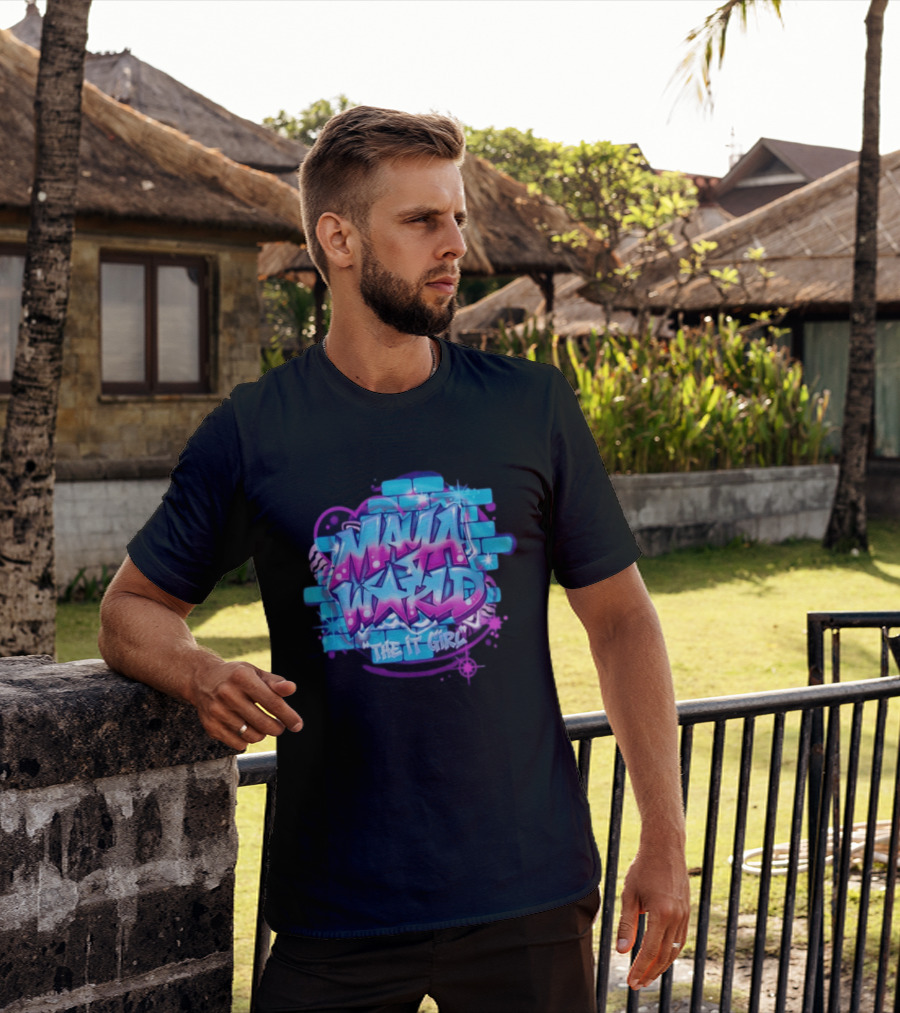 Maya World The IT Girl Vibrant Graffiti T-Shirt