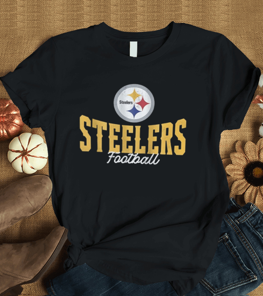 Pittsburgh Steelers Football 1933 AFC North Symbol Steelers Football T-Shirt