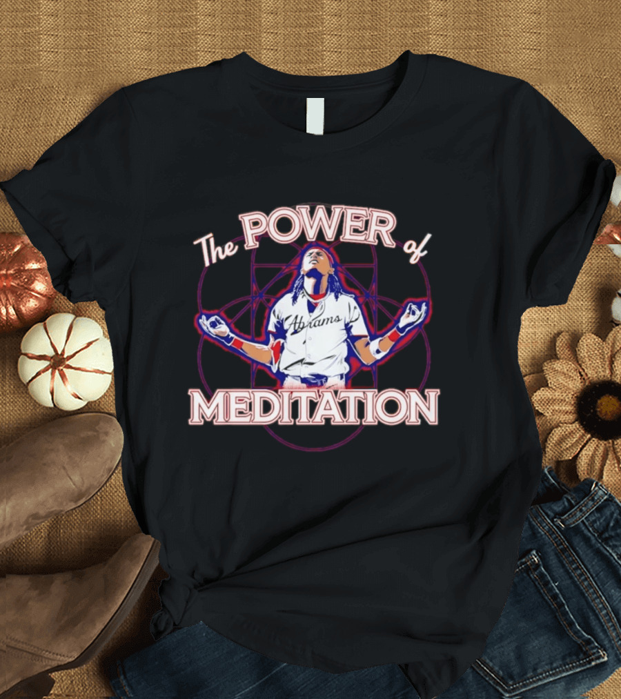 The Power Of Meditation Ronald Acuña Jr. Washington Nationals Celebration T-Shirt