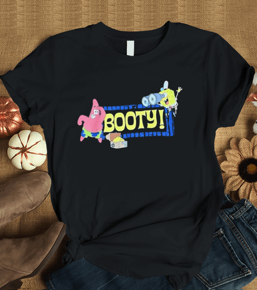 Sponge And Patrick Star Booty Treasure Hunt Adventure T-Shirt