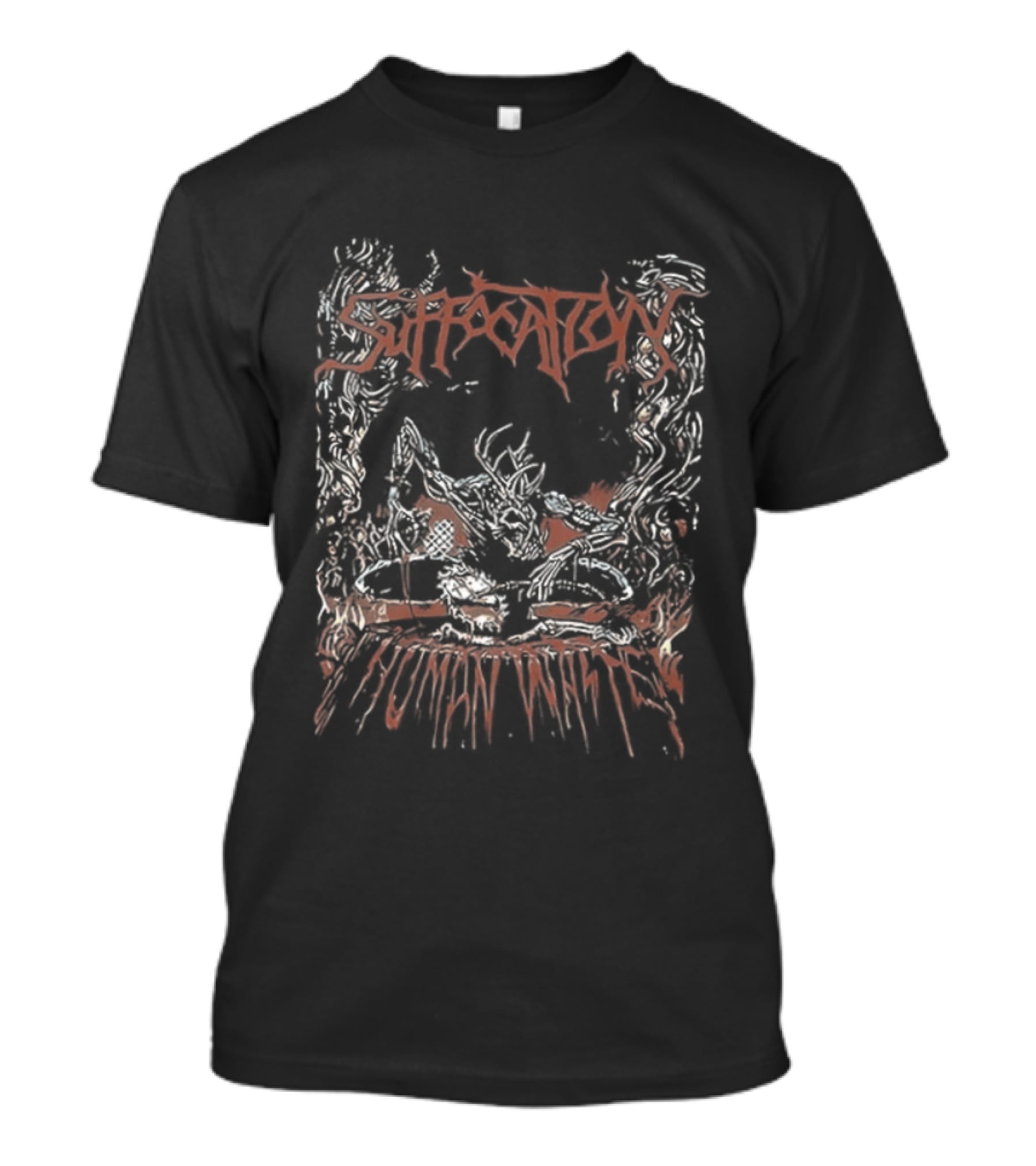 Suffocation Human Waste 1991 Metal Two Sided Vintage Album T-Shirt