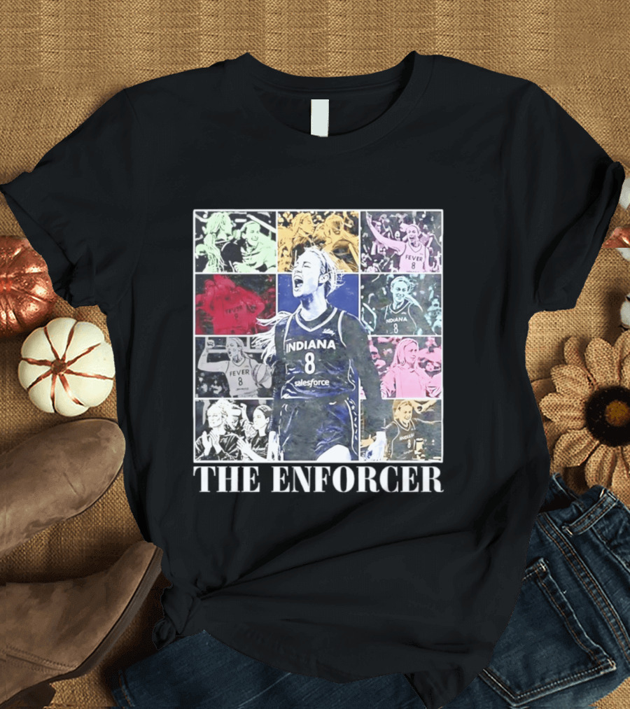 The Enforcer Indiana Fever 8 Indiana Fever Salesforce Sophie Cunningham T-Shirt