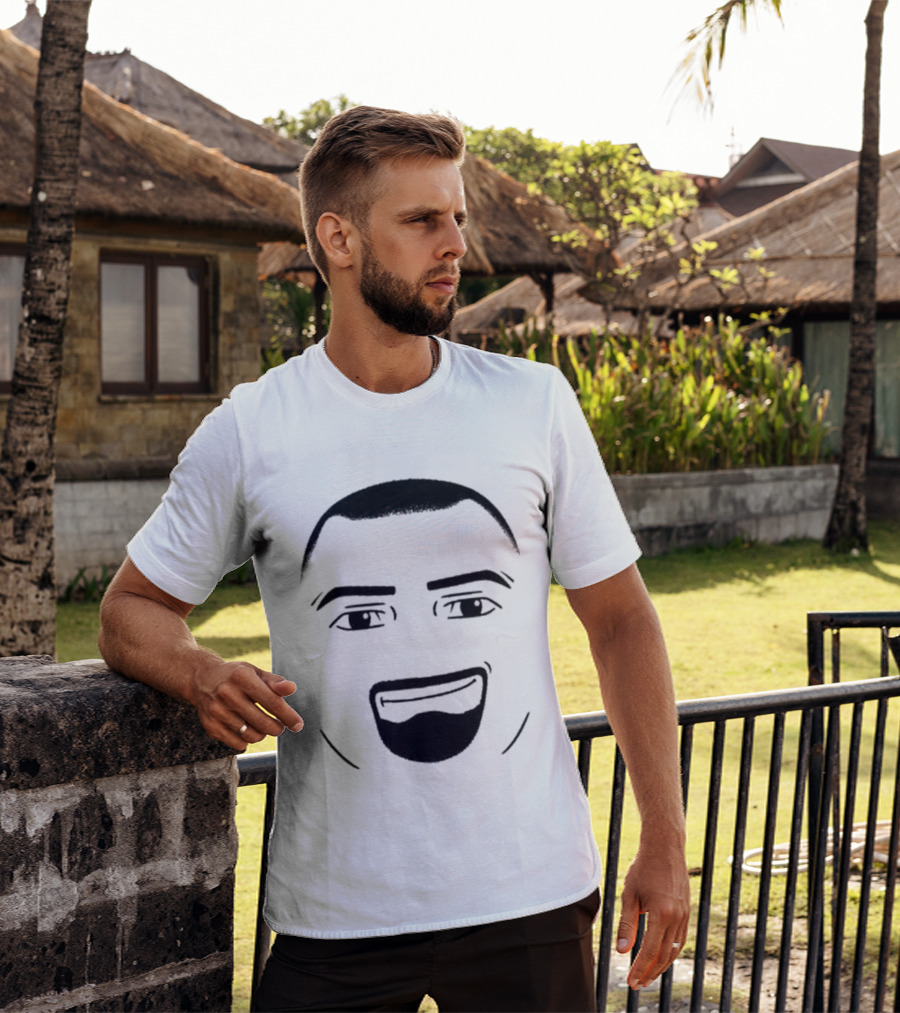 Aldoswag Roblaldo Smiling Face Drawing T-Shirt