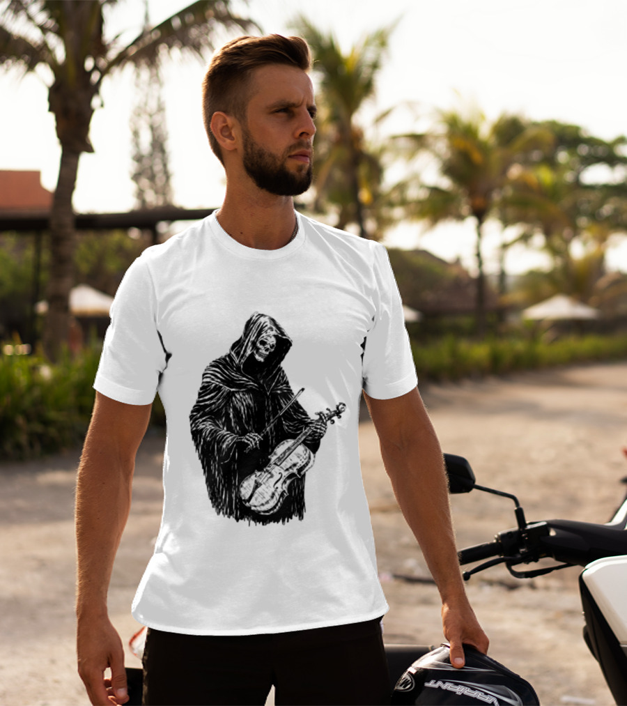 Avenged Sevenfold A7X North American Tour 2026 At Peace Tour Dates Grim Reaper Playing Violin T-Shirt