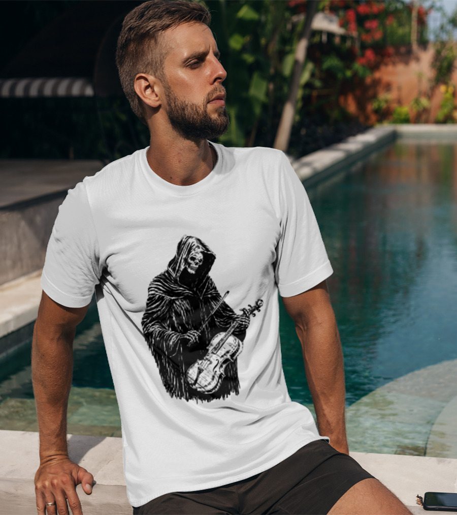 Avenged Sevenfold A7X North American Tour 2026 At Peace Tour Dates Grim Reaper Playing Violin T-Shirt
