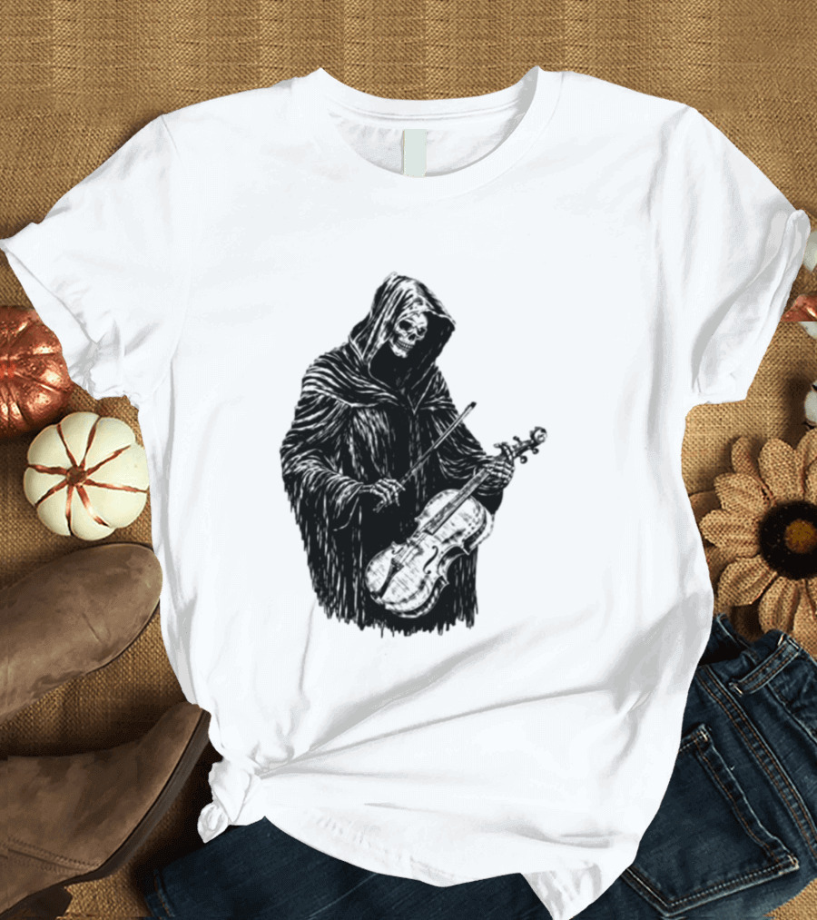 Avenged Sevenfold A7X North American Tour 2026 At Peace Tour Dates Grim Reaper Playing Violin T-Shirt