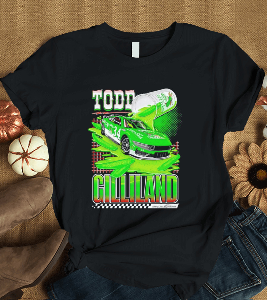 Todd Gilliland NASCAR 34 Pickle Juice Racing Car Victory 2026 T-Shirt