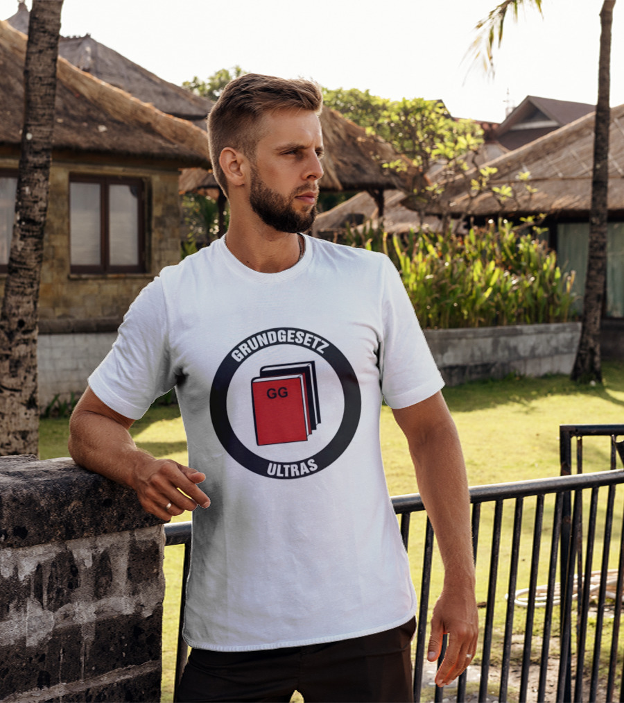 Grundgesetz Ultras GG Book Emblem German Constitution T-Shirt
