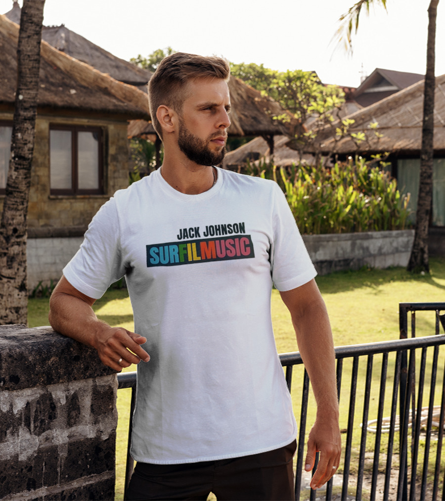 Jack Johnson Surfilmusic Tour 2026 Colorful T-Shirt