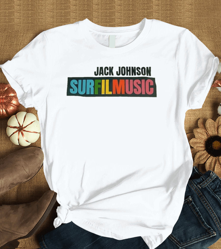 Jack Johnson Surfilmusic Tour 2026 Colorful T-Shirt