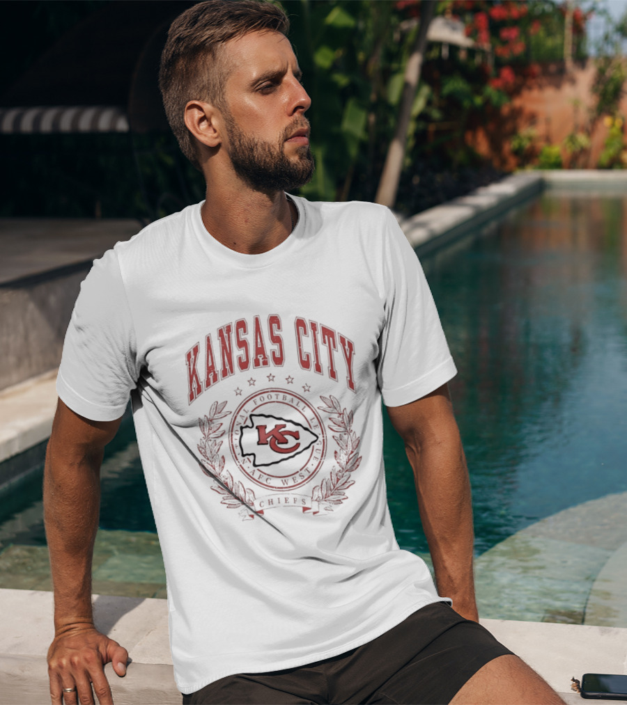 Kansas City Chiefs NFL Football Logo AFC West Team T-Shirt