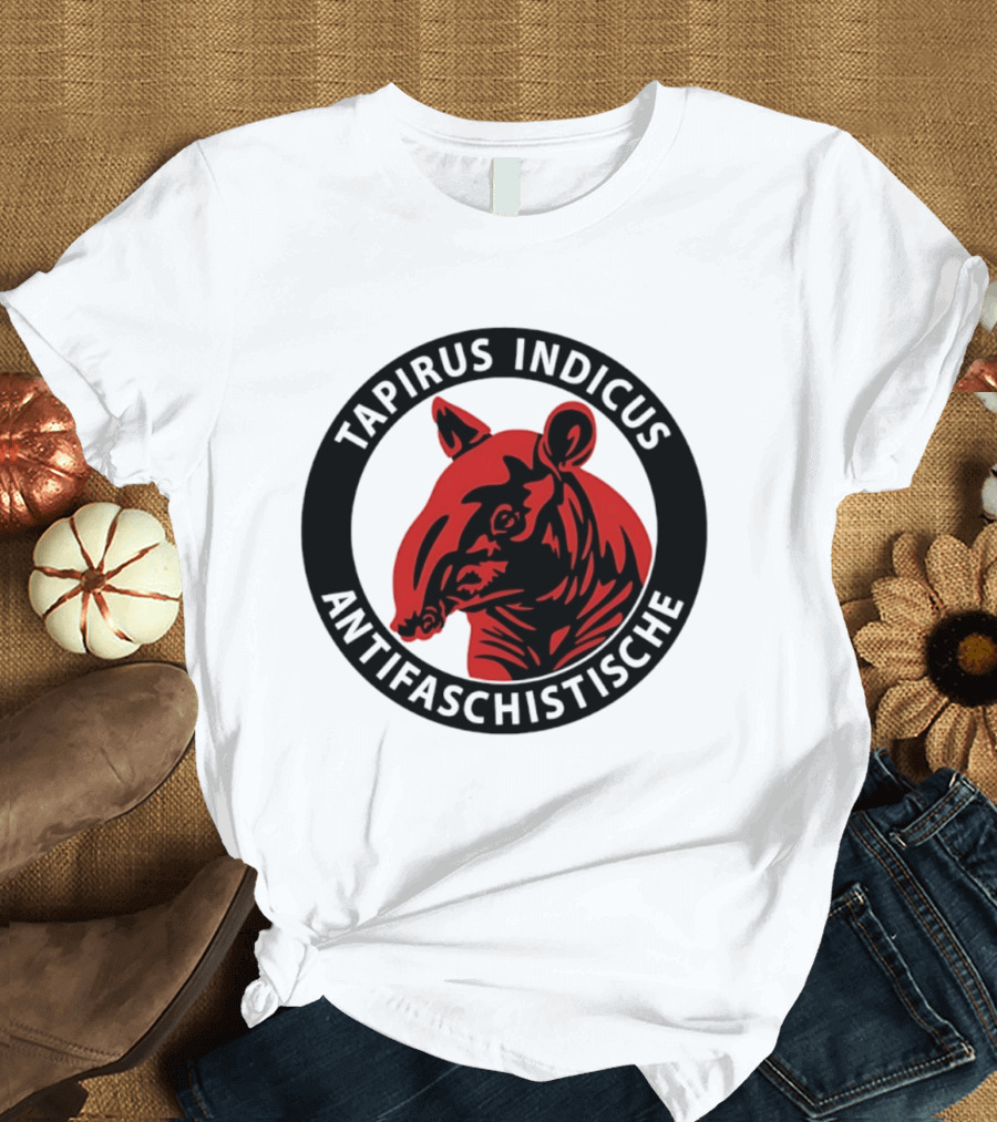Tapirus Indicus Antifaschistische Antifa T-Shirt