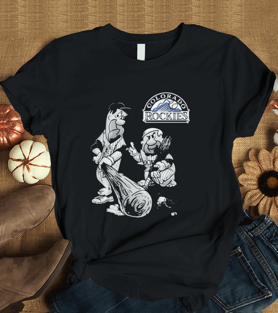 Colorado Rockies 2026 Flintstones Baseball T-Shirt