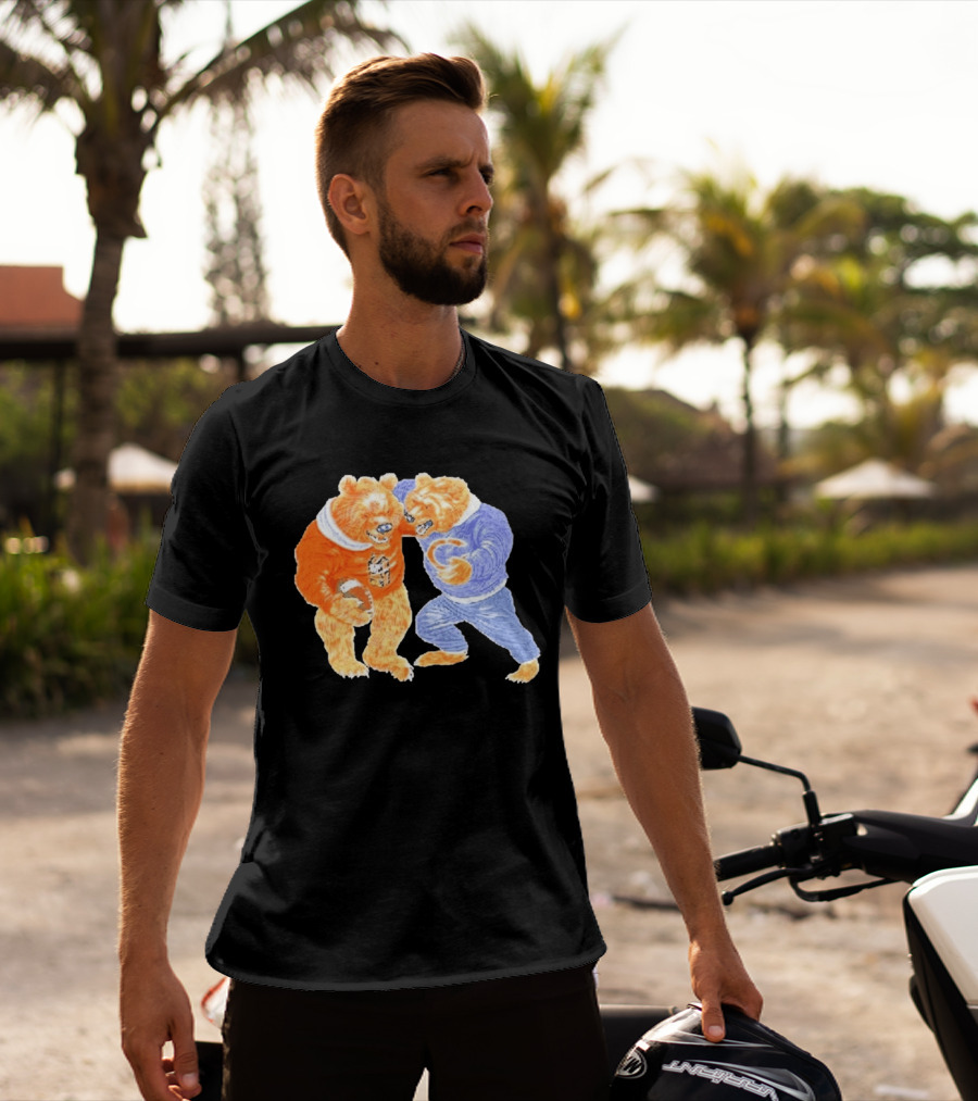 2026 Rome Odunze Bears With Football Fight T-Shirt
