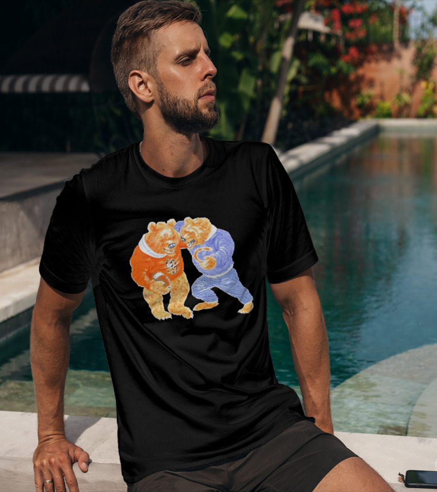 2026 Rome Odunze Bears With Football Fight T-Shirt